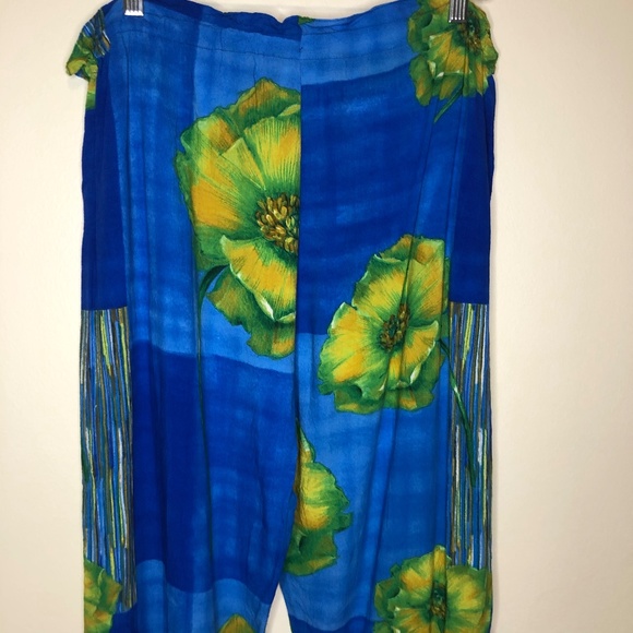 Jams World Vintage Floral Drawstring Pants Large - Picture 5 of 6